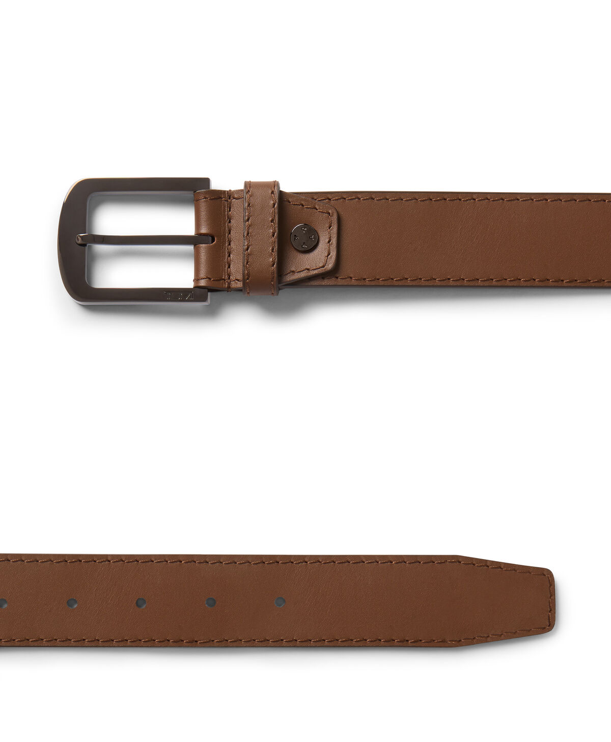 TUMI Leren riem met afgeronde hoeken, 30mm