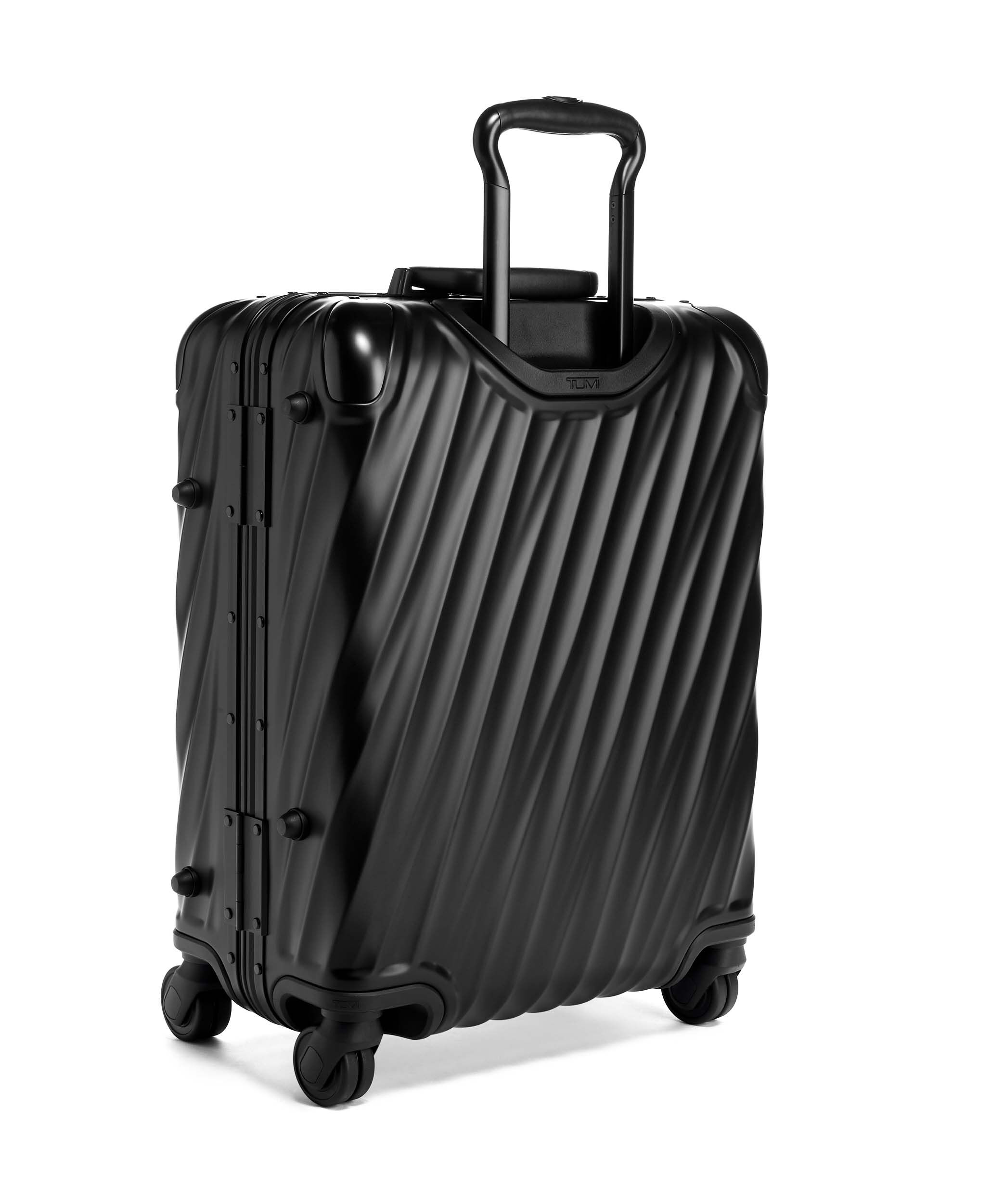 matte black luggage