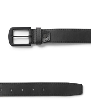 Belts Leren riem met afgeronde hoeken, 35mm