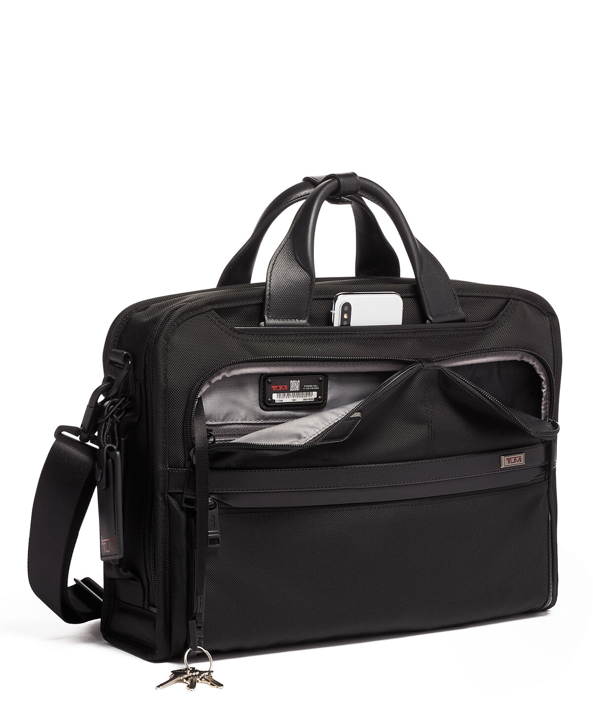TUMI Alpha 3 SLIM THREE WAY BRIEF Black TUMI Alpha 3 SLIM THREE WAY BRIEF Black