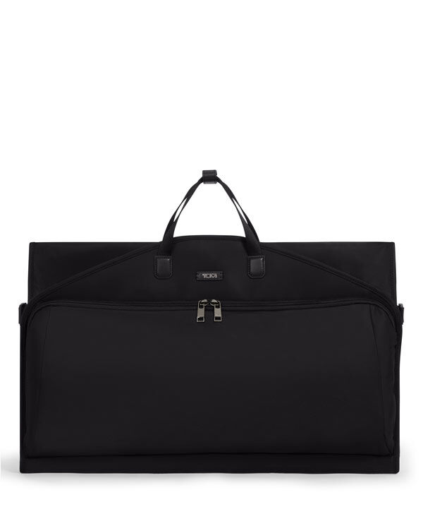 【TUMIレア品】黒ナイロン ガーメントケース 専用ハンガー2本・ストラップ付 TUMI