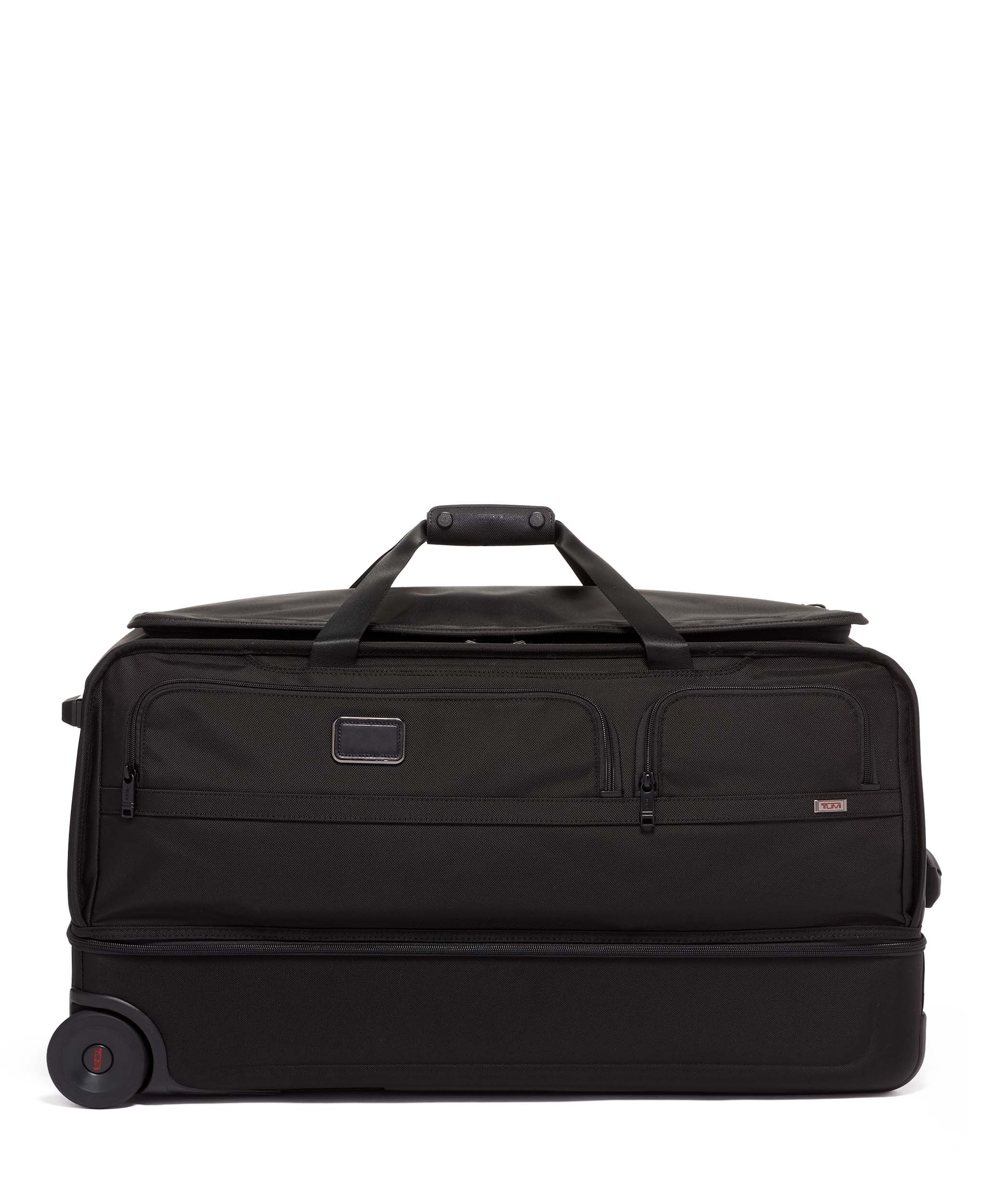 tumi alpha compact wheeled duffel