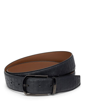 Belts Omkeerbare Leren Tumi Riem met T-reli&euml;f, 35mm