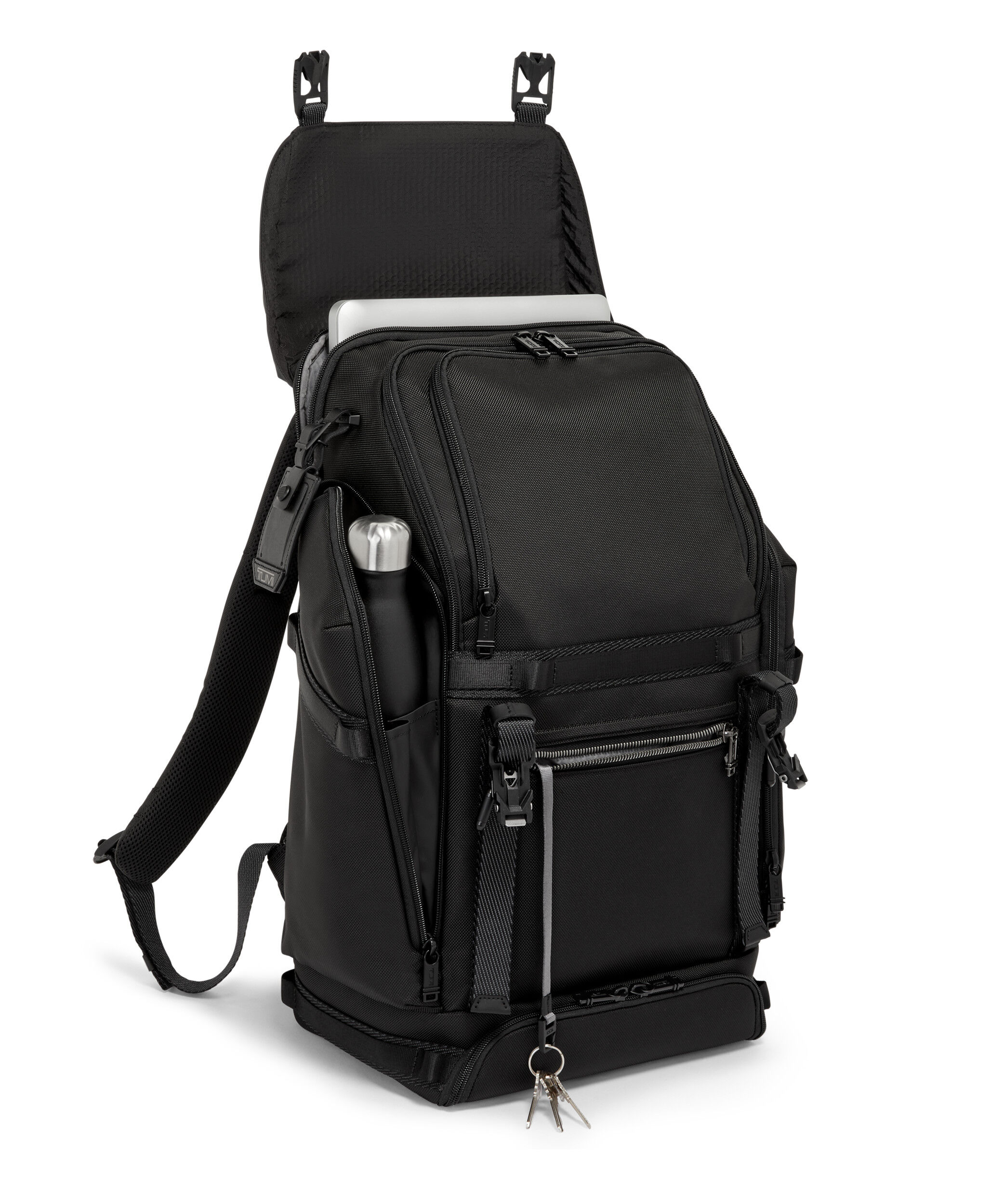Alpha Bravo Expedition Flap Backpack Black | TUMI Netherlands