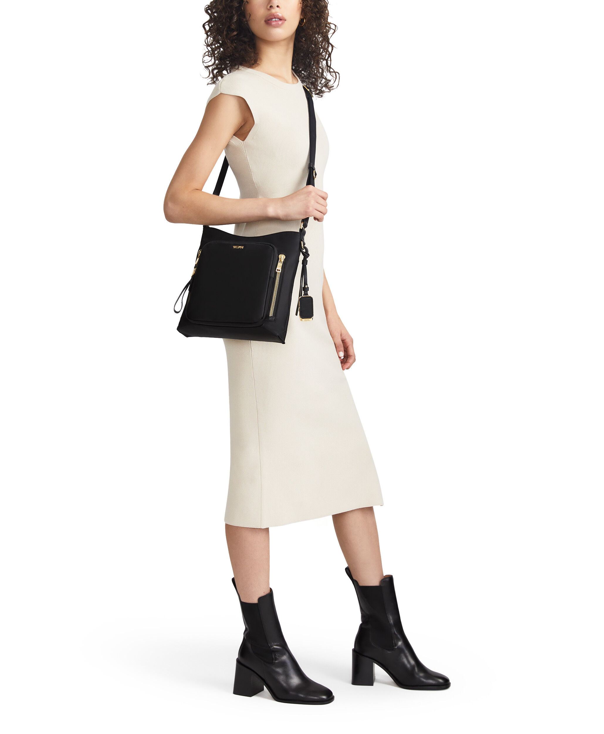 極希少✨TUMI ショルダーバッグ オールレザー ゴールド金具　黒 TUMI
