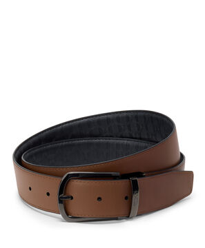 Belts Omkeerbare Leren Tumi Riem met T-reli&euml;f, 35mm