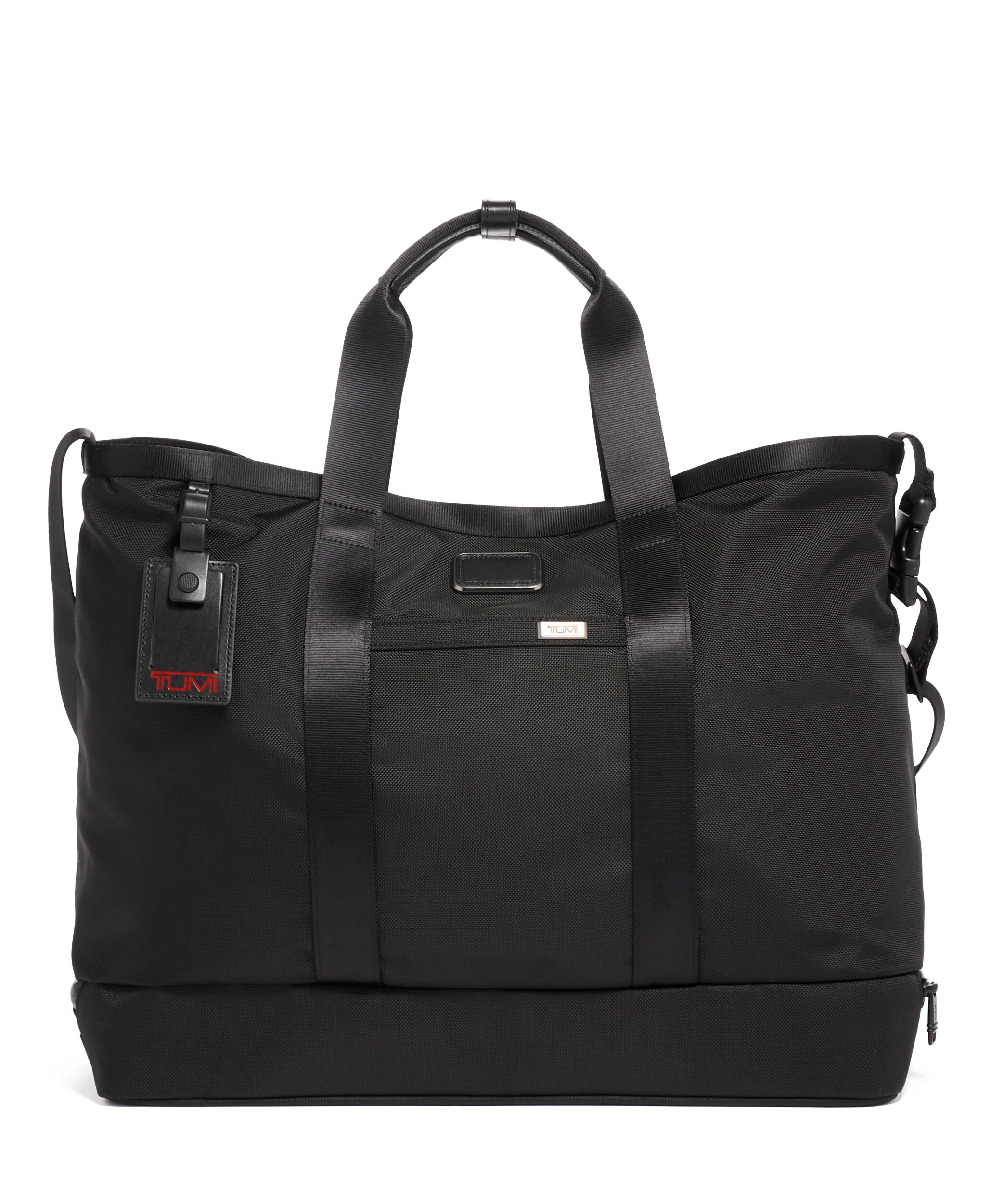 tumi leather tote