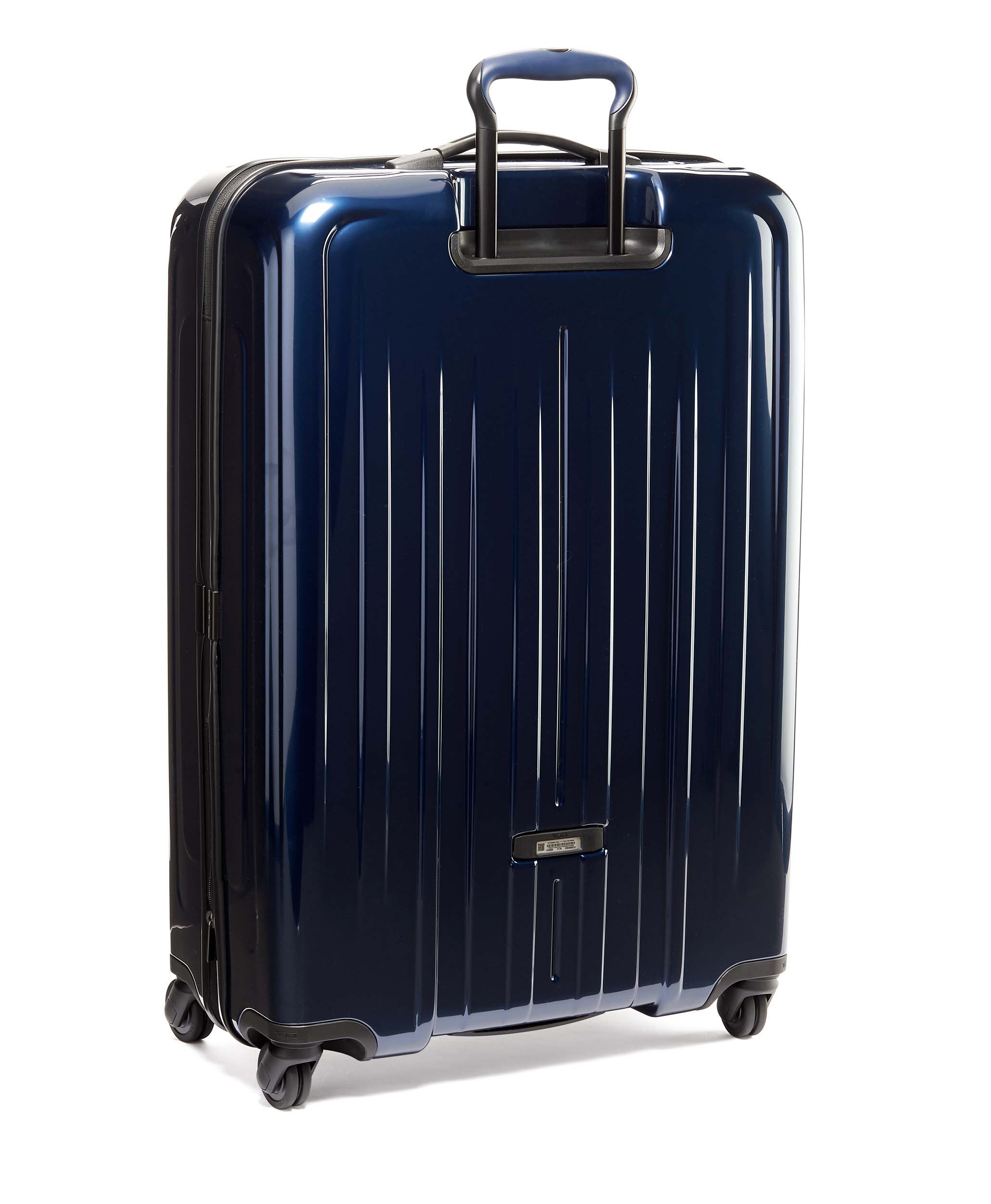 tumi blue luggage