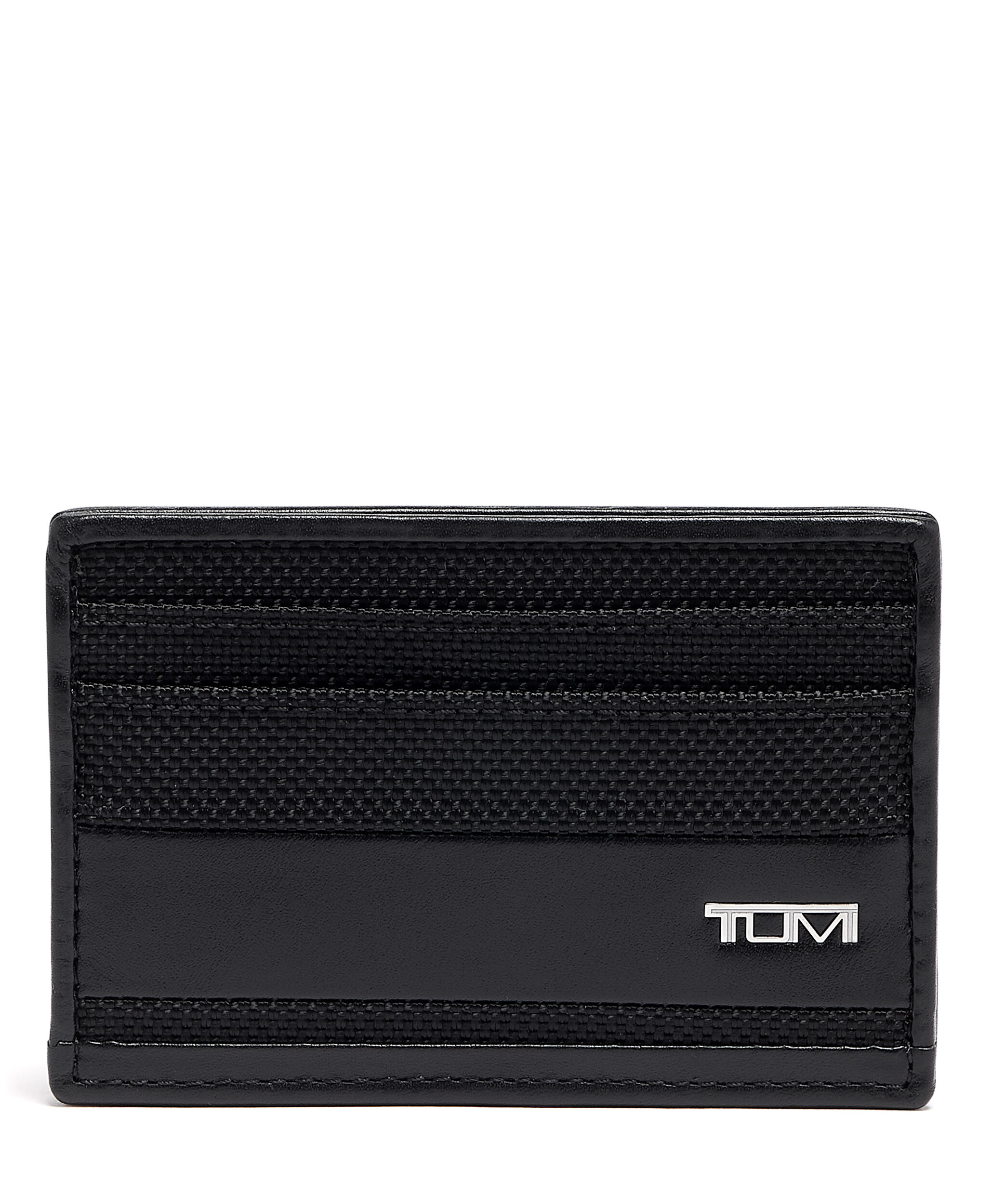 商品画像：Nassau Gusseted Card Case Black | TUMI Italy 2