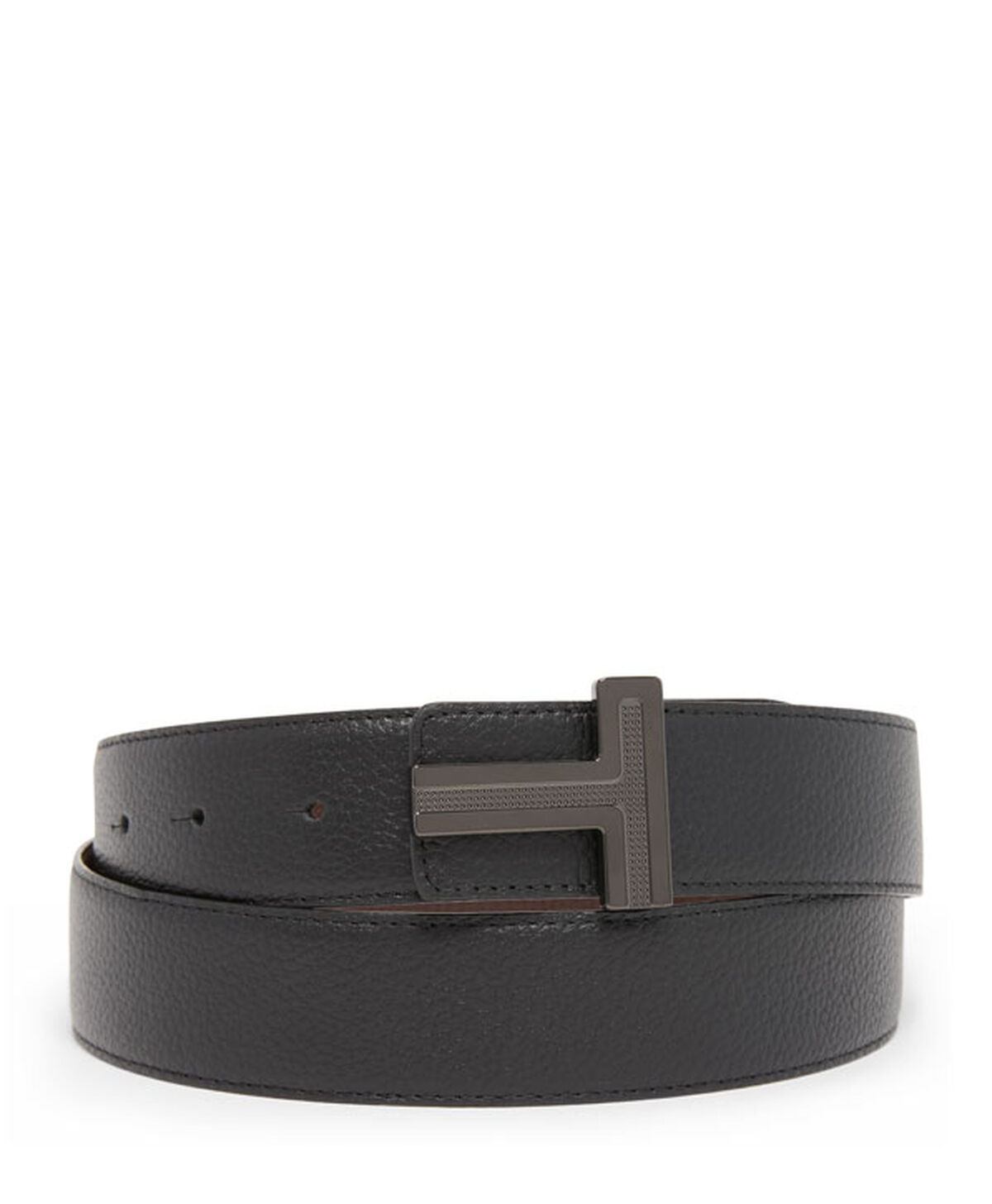 TUMI Omkeerbare leren riem met T-gesp, 35 mm