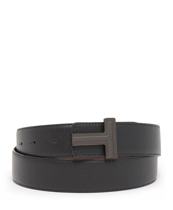 Belts Omkeerbare leren riem met T gesp 35 mm TUMI Nederland