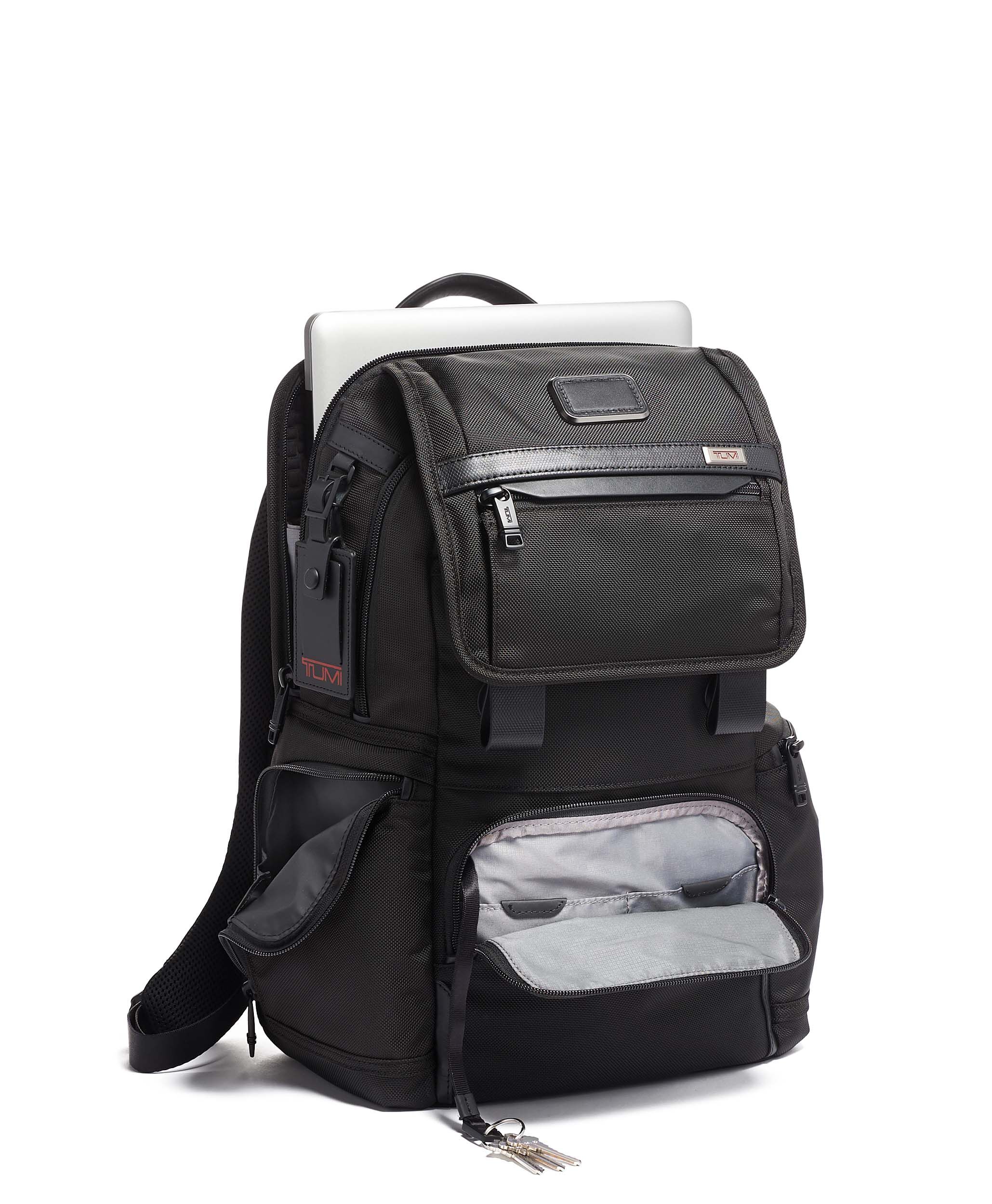 tumi alpha 3 leather backpack