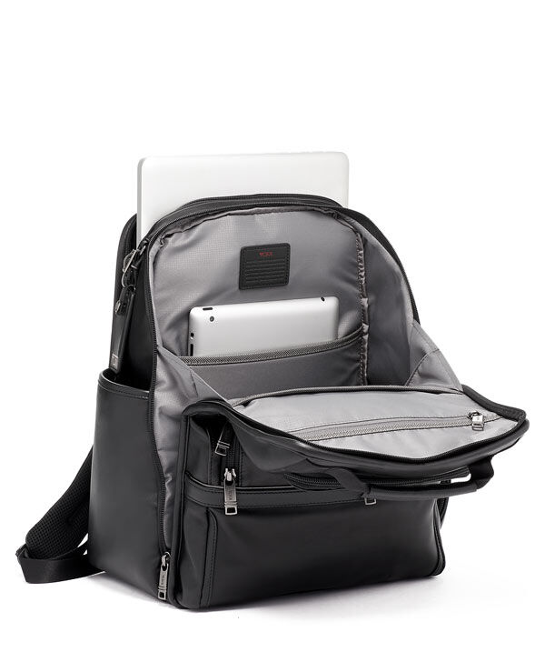 tumi leather laptop bag