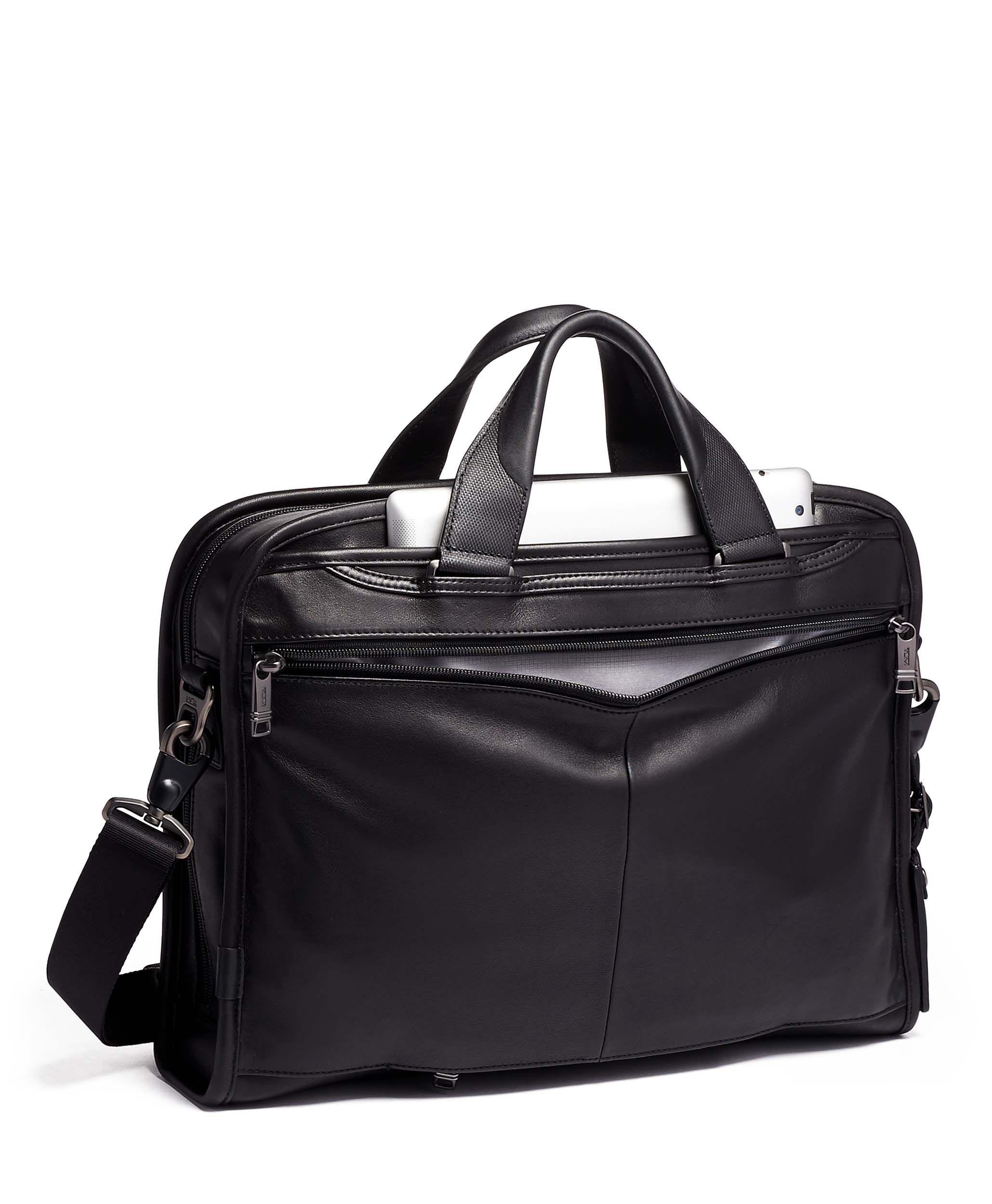 Tumi portfolio leather clearance