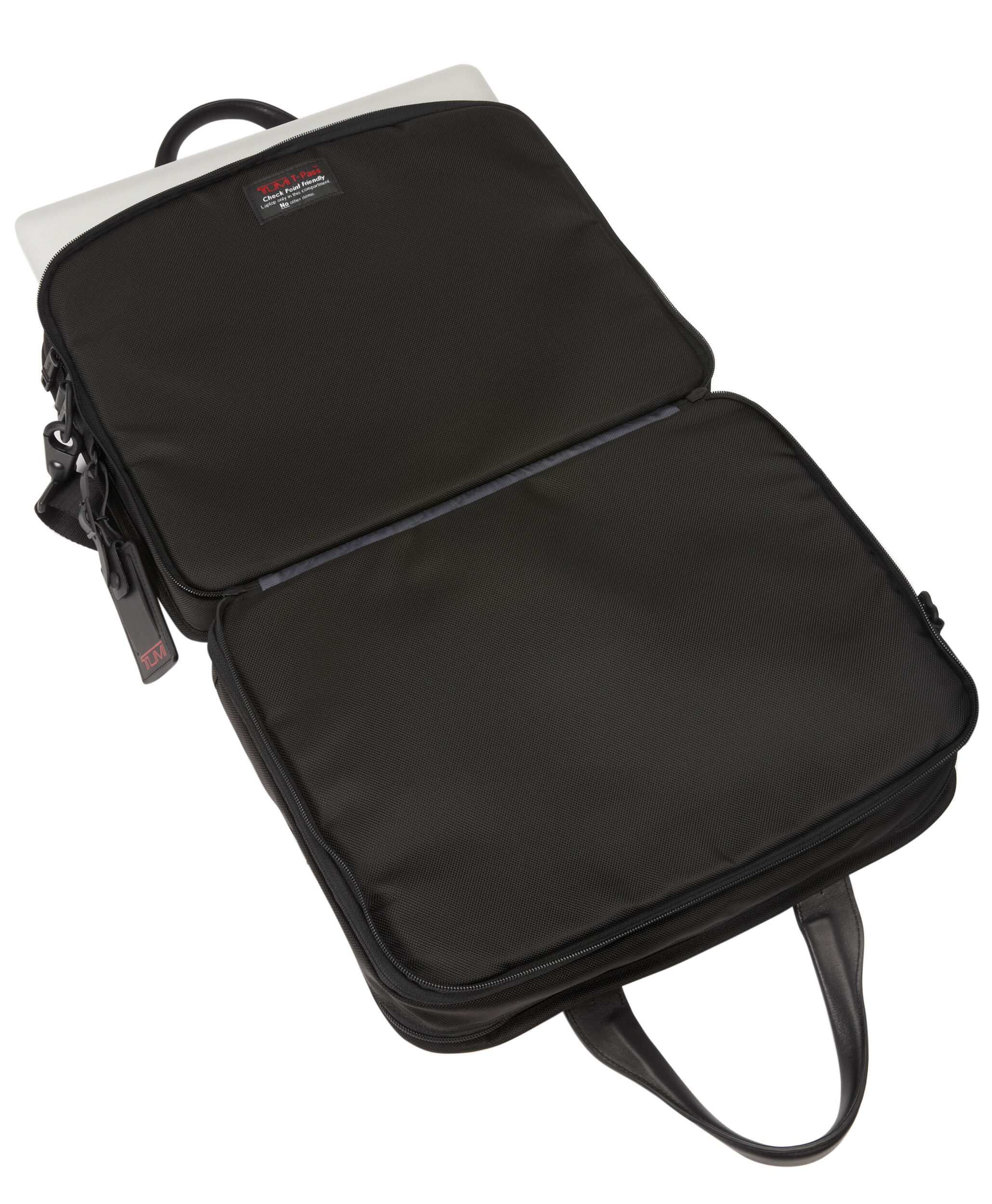 tumi leather laptop bag