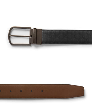 Belts Omkeerbare Leren Tumi Riem met T-reli&euml;f, 35mm