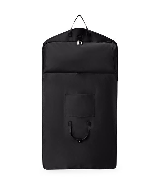 【TUMIレア品】黒ナイロン ガーメントケース 専用ハンガー2本・ストラップ付 TUMI