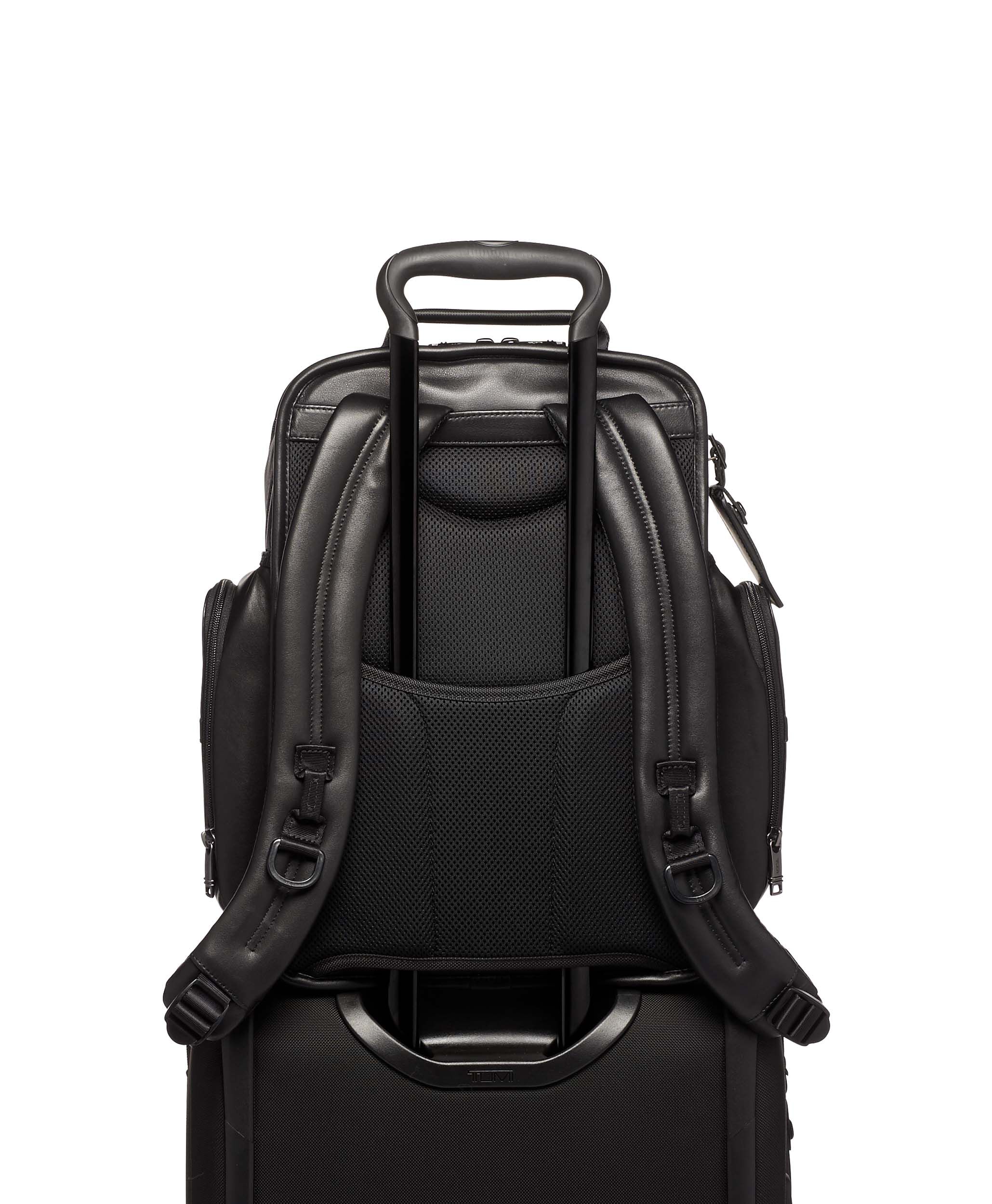 tumi leather laptop bag