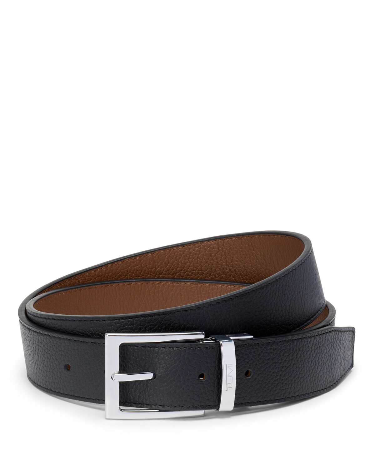 Belts Rechthoekige Omkeerbare Saffiano Leren Tumi Riem, 35mm