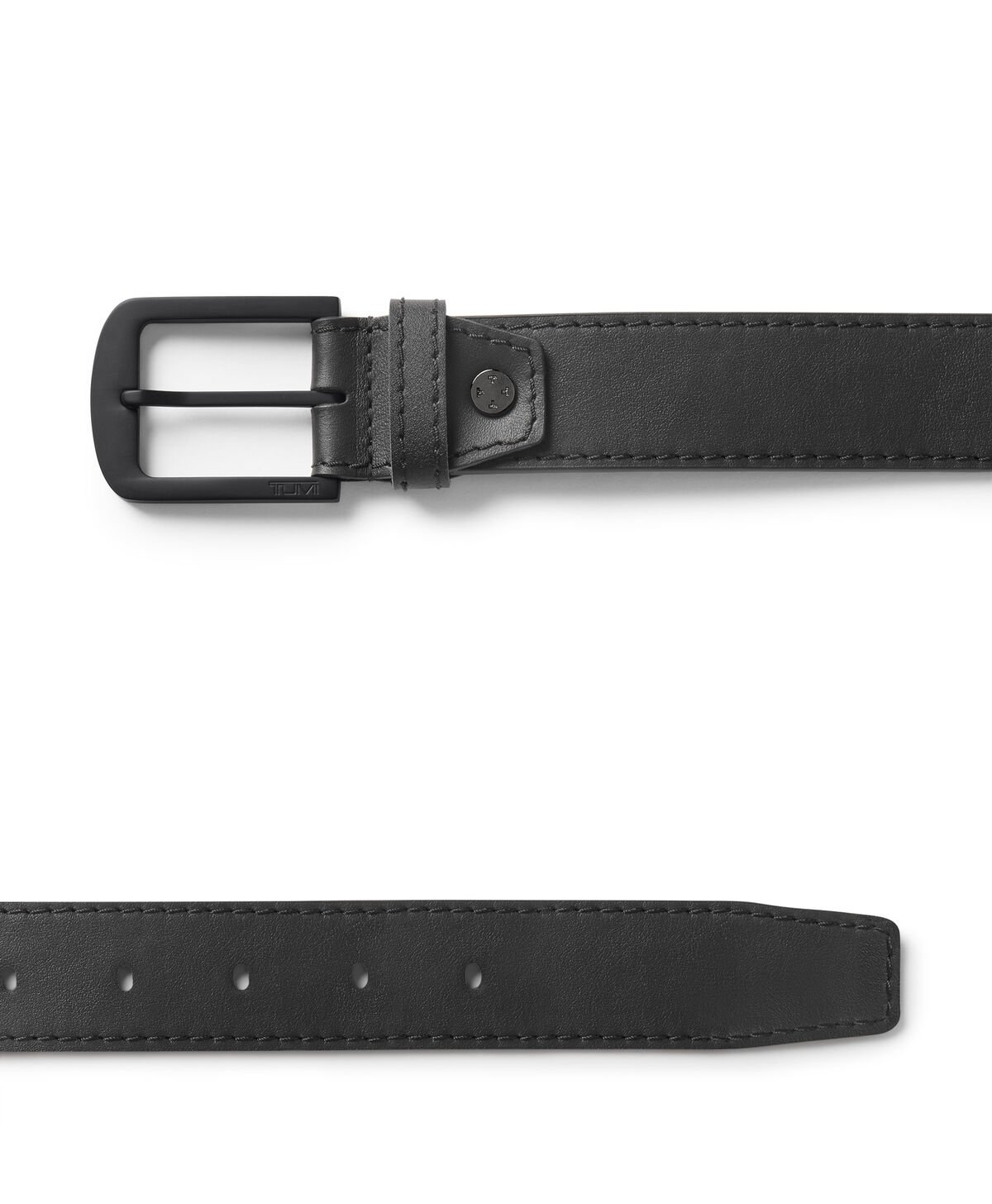 TUMI Leren riem met afgeronde hoeken, 35mm