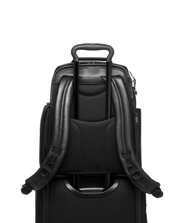 tumi leather laptop bag