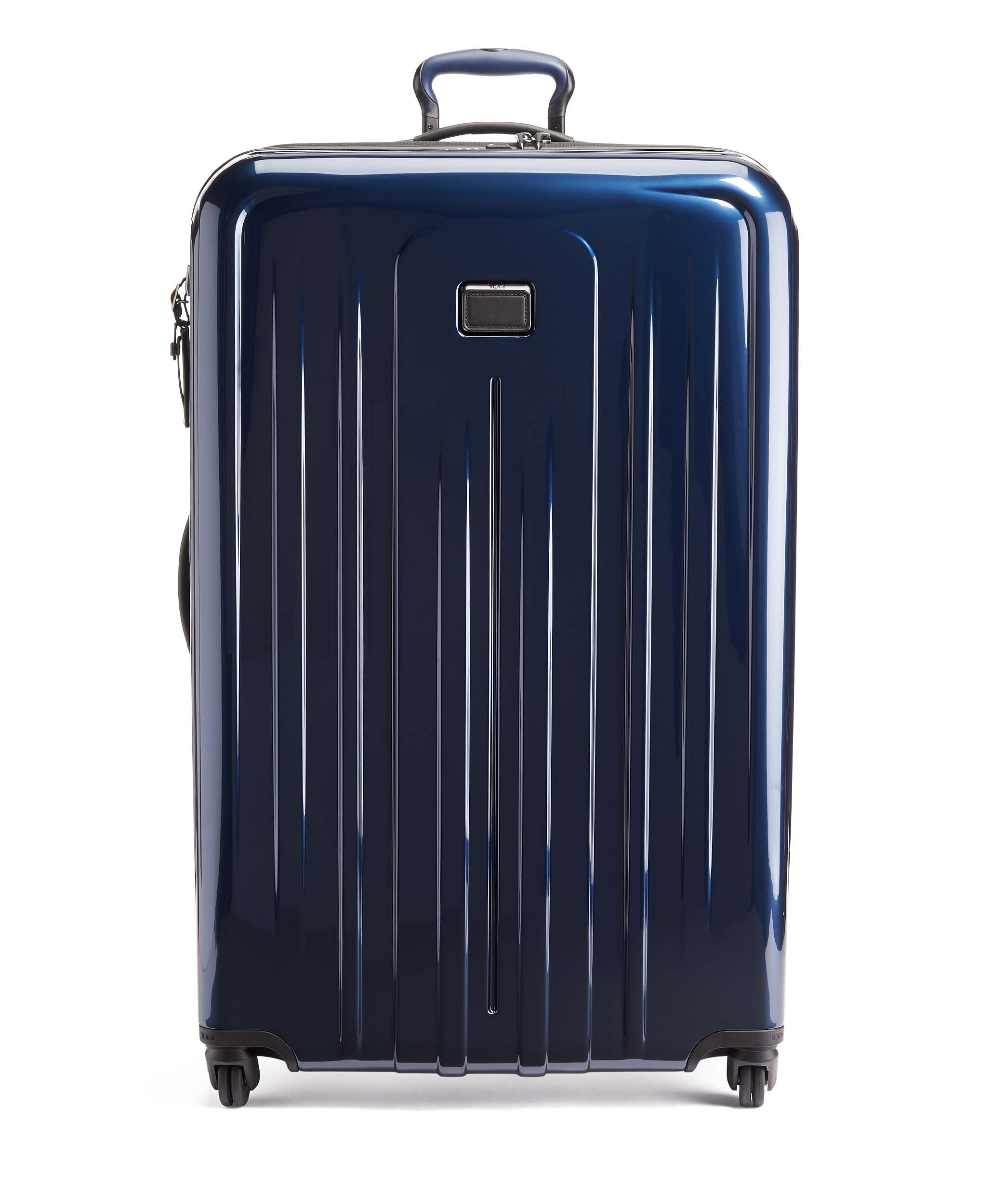 tumi blue luggage
